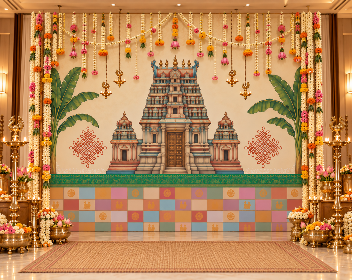 Temple heritage backdrop 8x10ft - Image 2