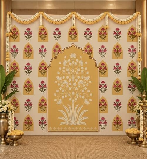 Mughal Blossom Backdrop 8×10ft - Image 2